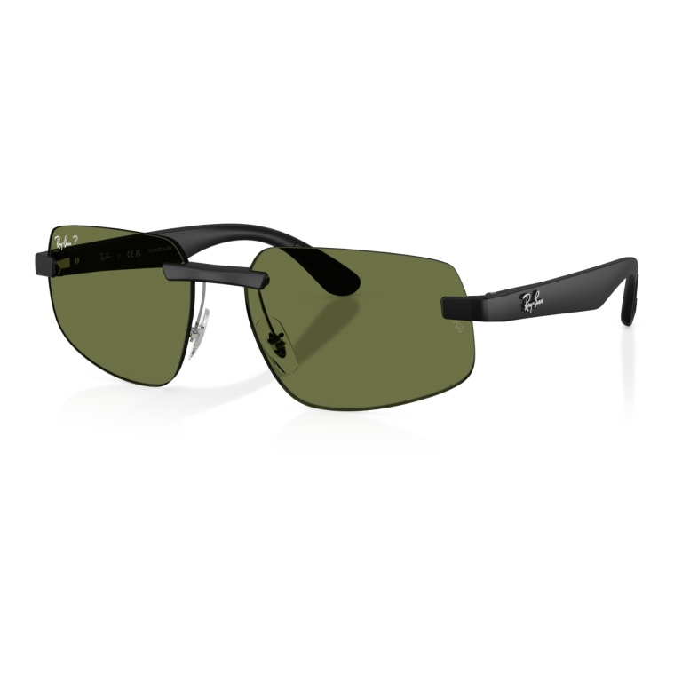 Ray-Ban Sonnenbrille RB4475 (Glasfarbe: Polarisiert S Grün) schwarz - 1 Brille